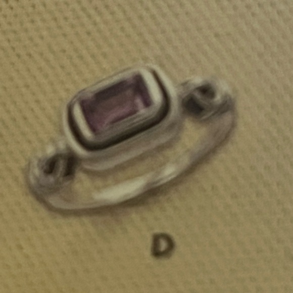 Silpada Sterling Silver and Faceted Amethyst 
Ring - Picture 3 of 14